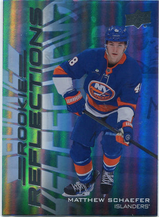 Matthew Schaefer 2025 - 2026 Upper Deck Extended Rookie Reflections RC #RR-18