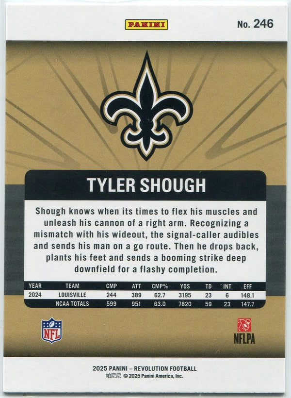 Tyler Shough 2025 Panini Revolution RC #246