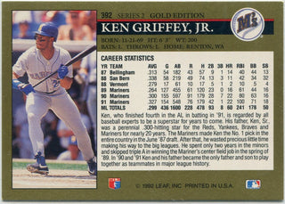 Ken Griffey Jr. 1992 Leaf Gold Edition Card #392
