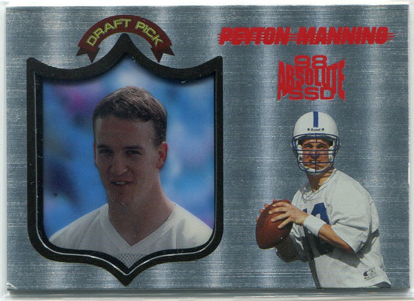 Peyton Manning 1998 Playoff Absolute SSD RC #165