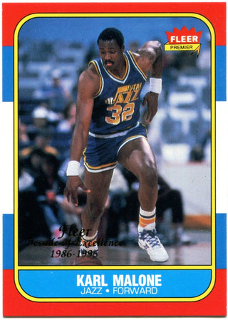 Karl Malone Fleer Premier Decade of Excellence 1986-1996