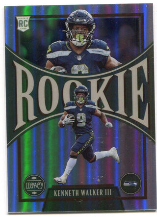 Kenneth Walker III 2022 Panini Chronicles Legacy Silver Prizm Rookie Card
