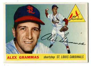 Alex Grammas 1955 Topps #21 Card