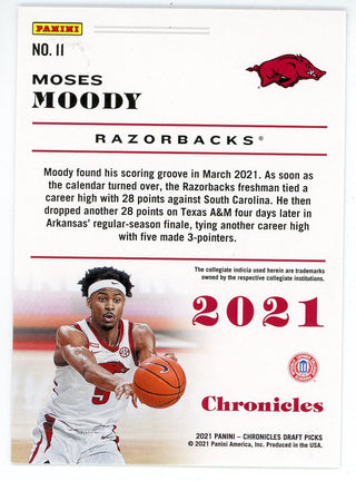 Moses Moody 2021 Panini Chronicles Draft Picks #11