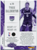 Tyrese Haliburton 2020 - 2021 Panini Chronicles Honors Silver Prizm RC #591