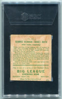 Babe Ruth 1933 Goudey Card #149 SGC Graded Authentic