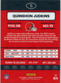 Quinshon Judkins 2025 Panini Donruss Optic Black Pandora Prizm RC #12 103/149