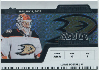 Lukas Dostal 2022 - 2023 Upper Deck Credentials Debut Ticket Access RC #160 216/799