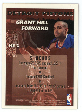 Grant Hill 1996 Topps Finest Hot Stuff #HS2