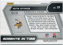 Justin Jefferson 2025 Panini Mosaic Moments In Time Purple Prizm Card #19 40/49