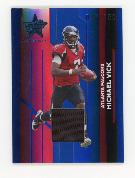 Michael Vick 2006 Donruss Rookies & Stars Longevity #6 Card 076/100 |  Hollywood Collectibles