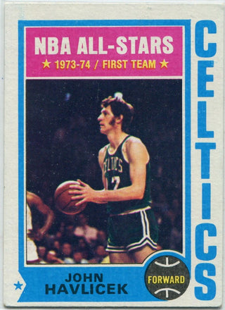 John Havlicek 1974 - 1975 Topps Card #100