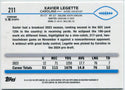 Xavier Legette 2024 Topps Chrome Green Geometric Refractor RC #211 55/99