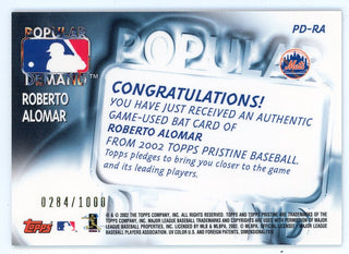 Roberto Alomar 2002 Topps Popular Demand Bat Relic #PD-RA