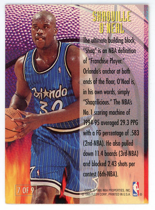 Shaquille O'Neal 1995 Fleer Franchise Futures