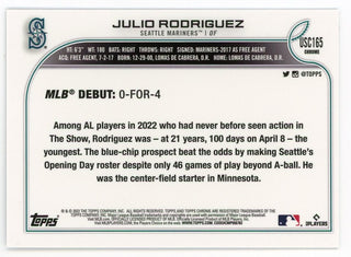 Julio Rodriguez 2022 Topps Chrome Silver #USC165 Card