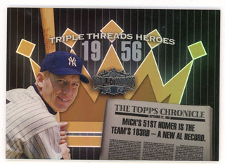 Mickey Mantle 2006 Topps Triple Thread Heroes #TTH56-MM6