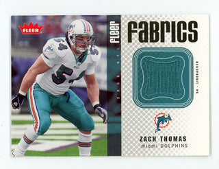 Zach Thomas 2006 Fleer Fabrics #FF-ZT Card