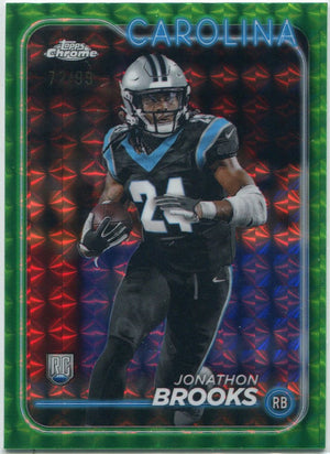 Jonathon Brooks 2024 Topps Chrome Green Geometric Refractor RC #216 72/99