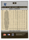 Don Larsen 2005 Donruss Greats Autograph #18
