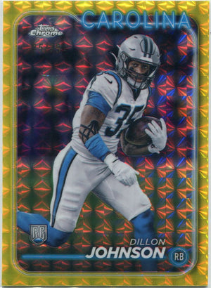 Dillon Johnson 2024 Topps Chrome Yellow Geometric Refractor RC #274 75/75