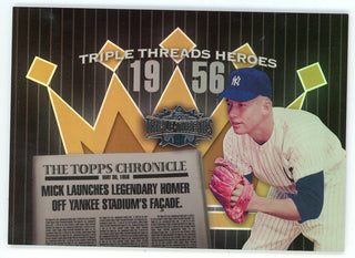 Mickey Mantle 2006 Topps Triple Thread Heroes #TTH56-MM3
