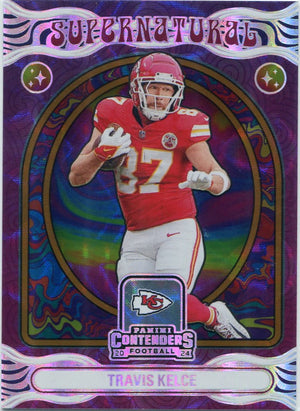 Travis Kelce 2020 Panini Contenders Supernatural Card #9