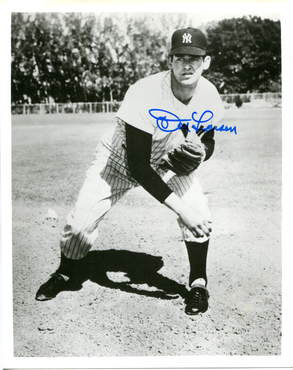 Don Larsen Autographed Baseball 8x10 Photo