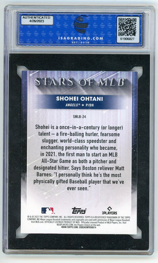 Shohei Ohtani 2019 Bowman Card #34 ISA 10