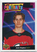 Jack Hughes 2020 - 2021 Upper Deck Portraits Card #P-35