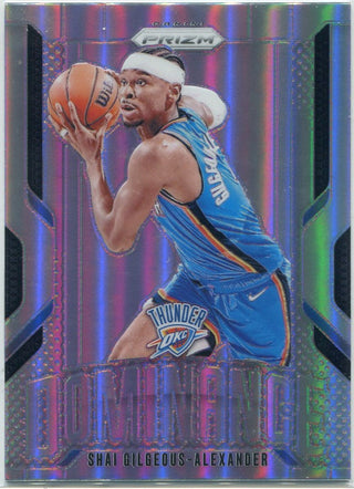 Shai Gilgeous-Alexander 2024 - 2025 Panini Prizm Dominance Silver Prizm Card #11