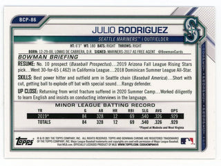 Julio Rodriguez 2021 Topps Bowman Chrome #BCP-86 Card