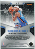 Shai Gilgeous-Alexander 2024 - 2025 Panini Prizm Dominance Silver Prizm Card #11
