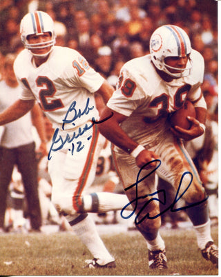 Larry Csonka Miami Dolphins Autographed 8 x 10 White Jersey