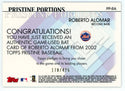 Roberto Alomar 2002 Topps Pristine Portions Bat Relic #PP-RA