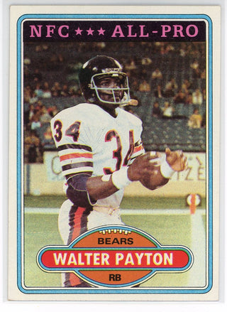 Walter Payton 1980 Topps NFC All Pro Card #160