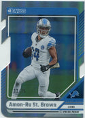 Amon-Ra St. Brown 2024 Panini Donruss Press Proof Die-Cut Card #139 33/75