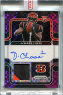 Ja'marr Chase 2011 Panini Prizm Checkerboard Auto Patch #RPAJC Card /49