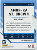 Amon-Ra St. Brown 2024 Panini Donruss Press Proof Die-Cut Card #139 33/75