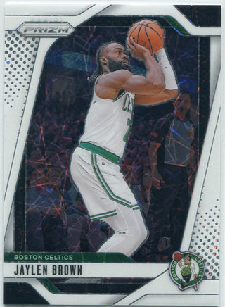 Jaylen Brown 2024 - 2025 Panini Prizm White Lazer Prizm Card #139 226/275