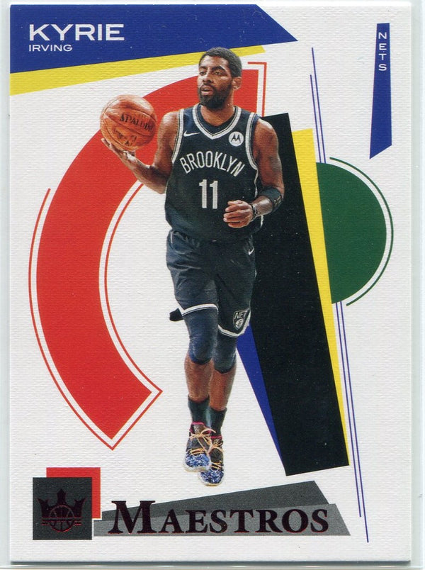 Kyrie Irving 2020 - 2021 Panini Court Kings Maestros Ruby Parallel Card #26 5/149