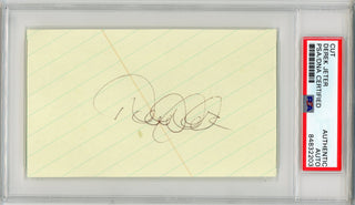 Derek Jeter Autographed 3x5 Cut (PSA)