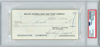 Pie Traynor Autographed Check (PSA)