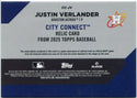 Justin Verlander 2025 Topps City Connect Jersey Card #CC-JV