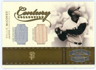 Willie McCovey 2004 Donruss Throwback Threads Century Collection Patch/Bat Relic #CC-98