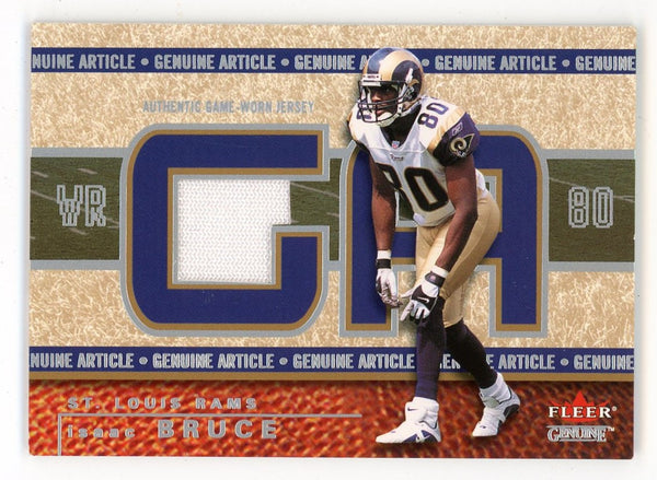 Isaac Bruce 2002 Fleer Genuine Article Game-Worn Jersey #GA-IB Card 316/500