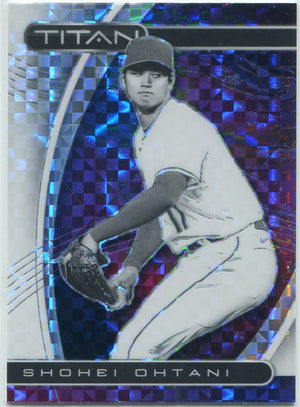 Shohei Ohtani 2021 Panini Chronicles Titan Building Blocks Prizm Card #6