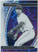 Shohei Ohtani 2021 Panini Chronicles Titan Building Blocks Prizm Card #6