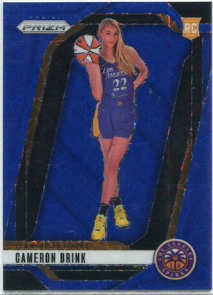 Cameron Brink 2024 Panini Prizm WNBA Blue Velocity Lazer Prizm Variation RC #143