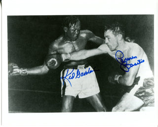 Kid Gavilan and Carmen Basilio Autographed 8x10 Boxing Photo